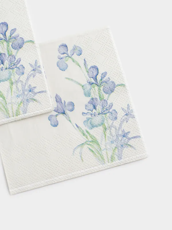 Салфетки бумажные, 21х21 см, 20 шт, Ирисы, Iris garden, image-4