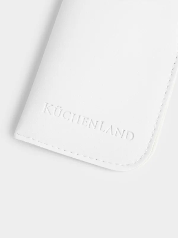 Футляр для очков, 18x8 см, полиуретан, белый, Memo, image-2