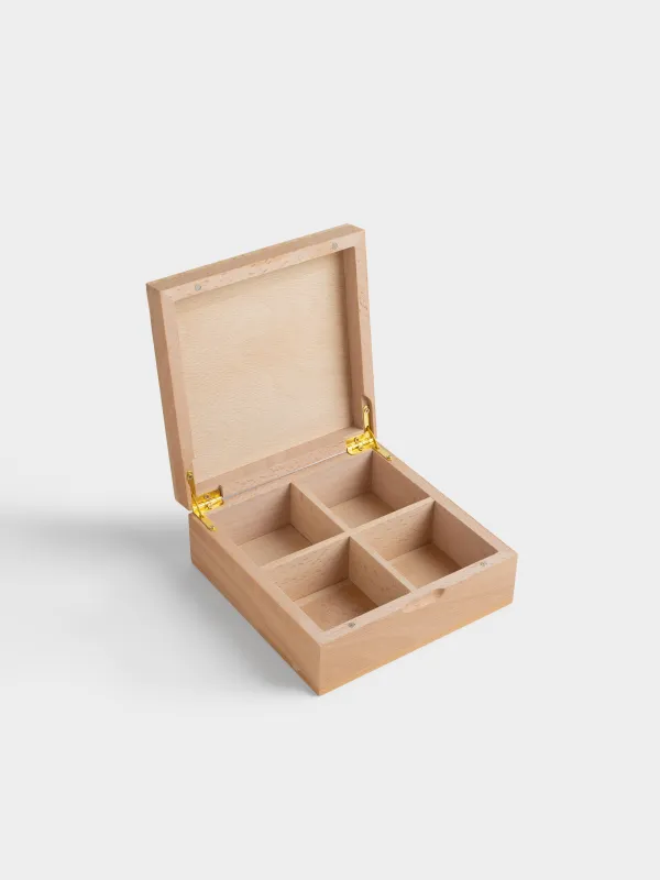 Коробка для чая, 15х15 см, 4 отд, Ветви, Wood Kitchen, image-3