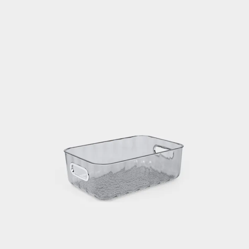 Ящик-органайзер, пластик, серый, Renaissance clear