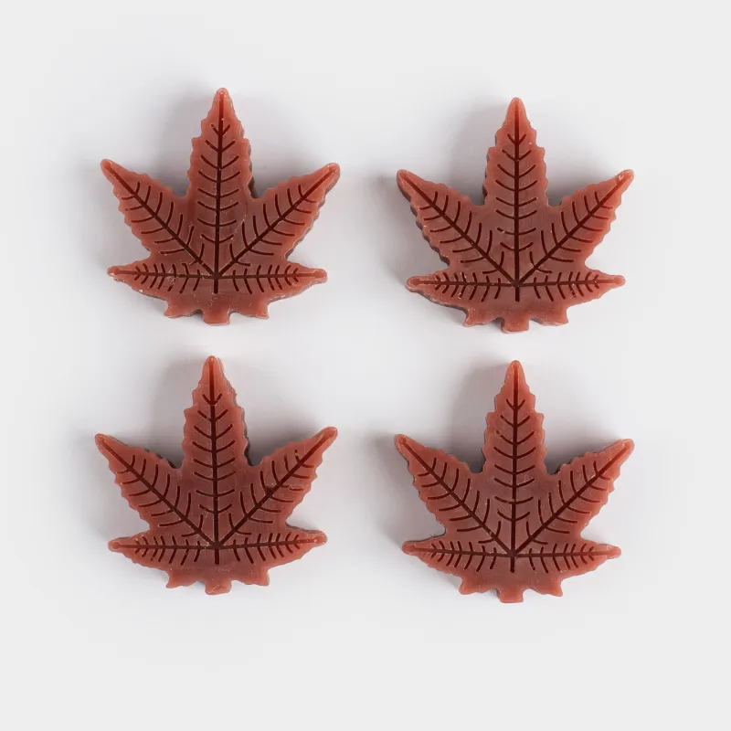 Воск ароматический, 4х4 см, 4 шт, коричневый, Кленовый лист, Balmy autumn