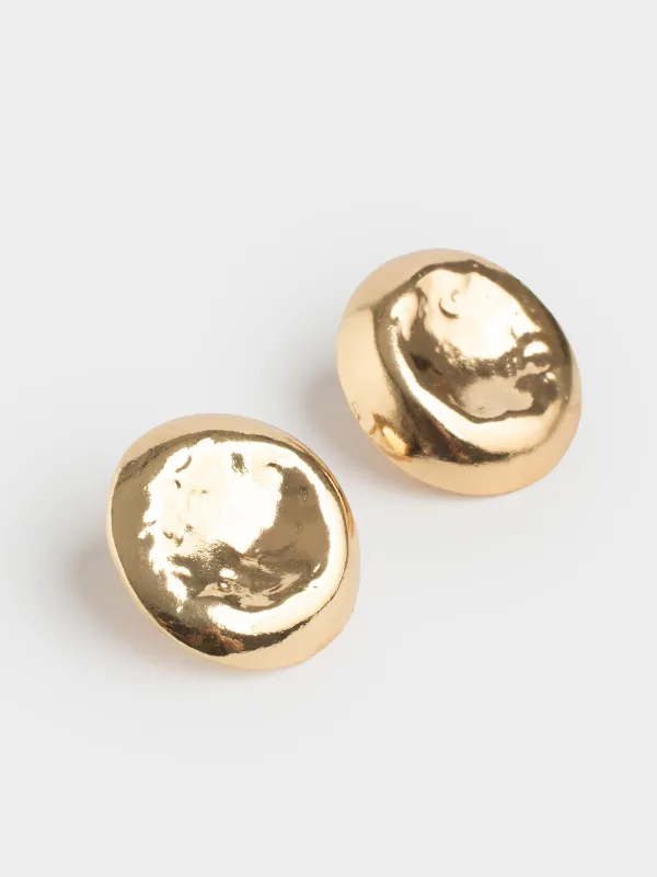 Серьги-пусеты, 3 см, 2 шт, металл, золотистые, Jewelry, image-0