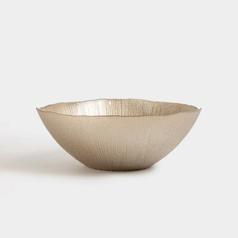 Салатник, 24х9 см, 1,7 л, стекло, шампань, Angle