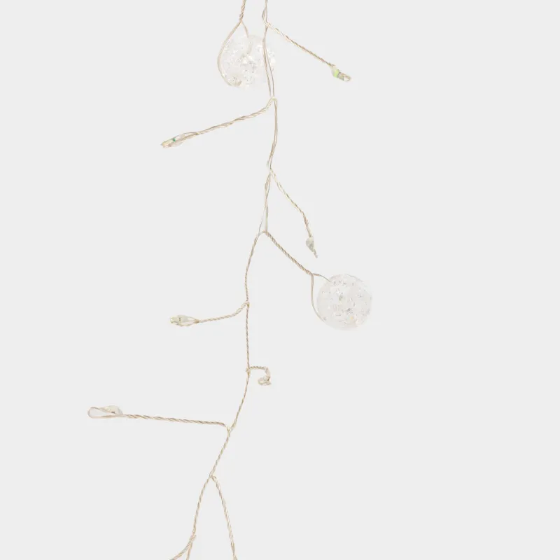 Гирлянда декоративная, 1,5 м, с подсветкой, 80 ламп, акрил/пластик, цветная, Шары, Christmas, image-3