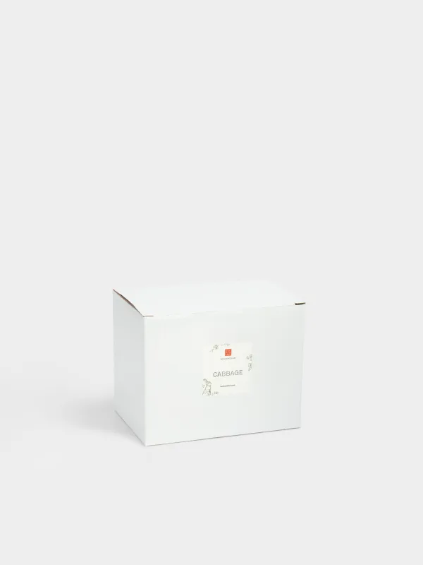 Емкость для хранения, 16х12 см, 410 мл, фарфор P, молочно-зеленая, Кролик в капусте, Cabbage, image-5