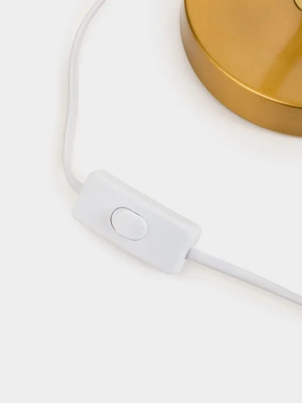 Светильник настольный, 59 см, металл/полиэстер, бежево-золотистый, Impulses light, image-2