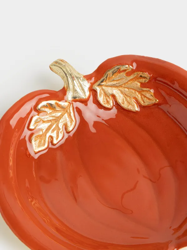 Блюдо декоративное, 20х20 см, Тыква, Autumn gourds, image-2