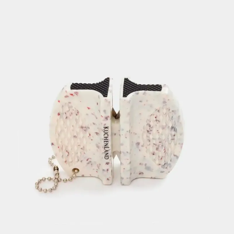 Точило для ножей, 7 см, пластик/сталь, молочное, Accessories