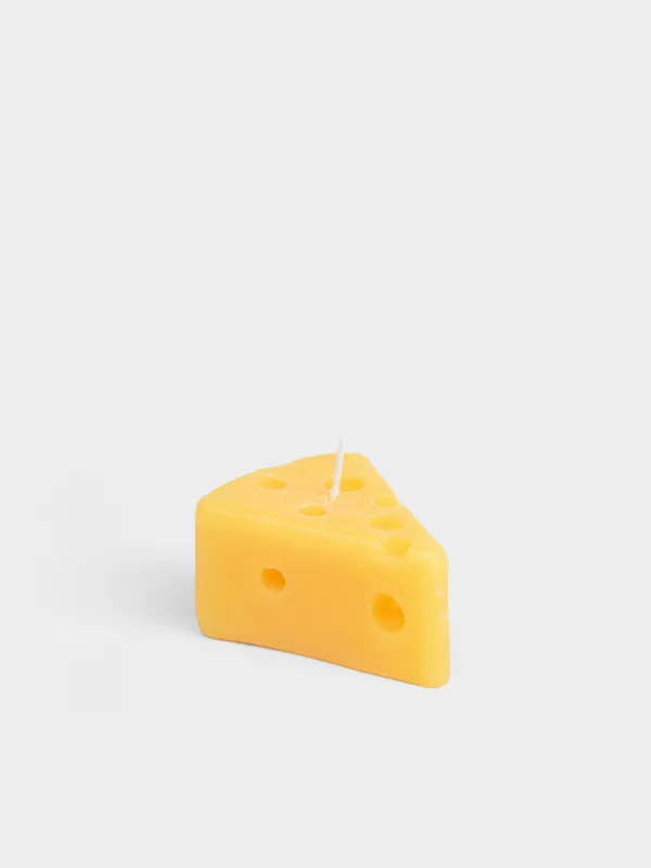 Свеча, 9x5 см, Сыр, Cheese shape, image-1