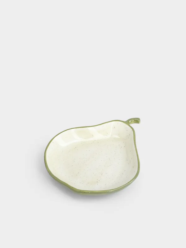 Блюдо, 20х16х4 см, в крапинку, Груша, Crumple fruits, image-1
