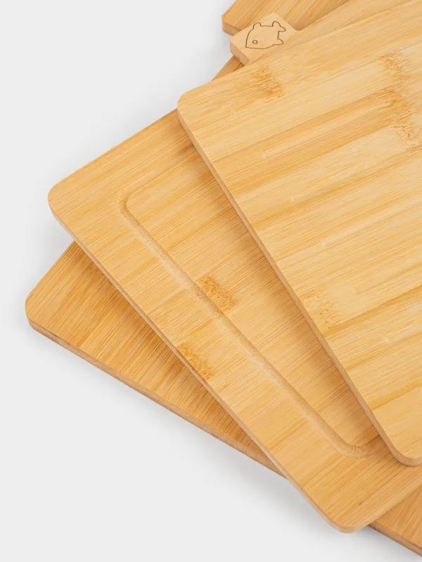 Доска разделочная, 28х22 см, 3 шт, Bamboo, image-4