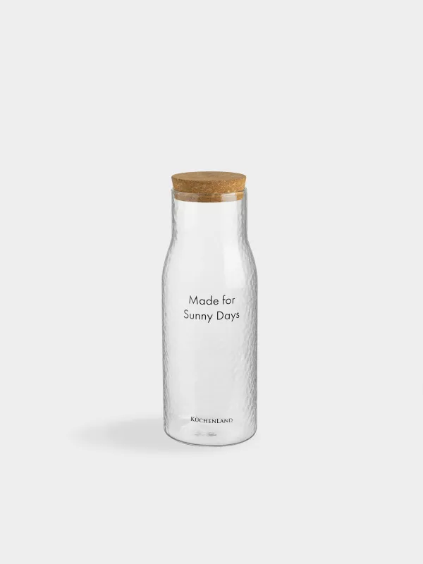 Бутылка для напитков, 1 л, Ripply font, image-0