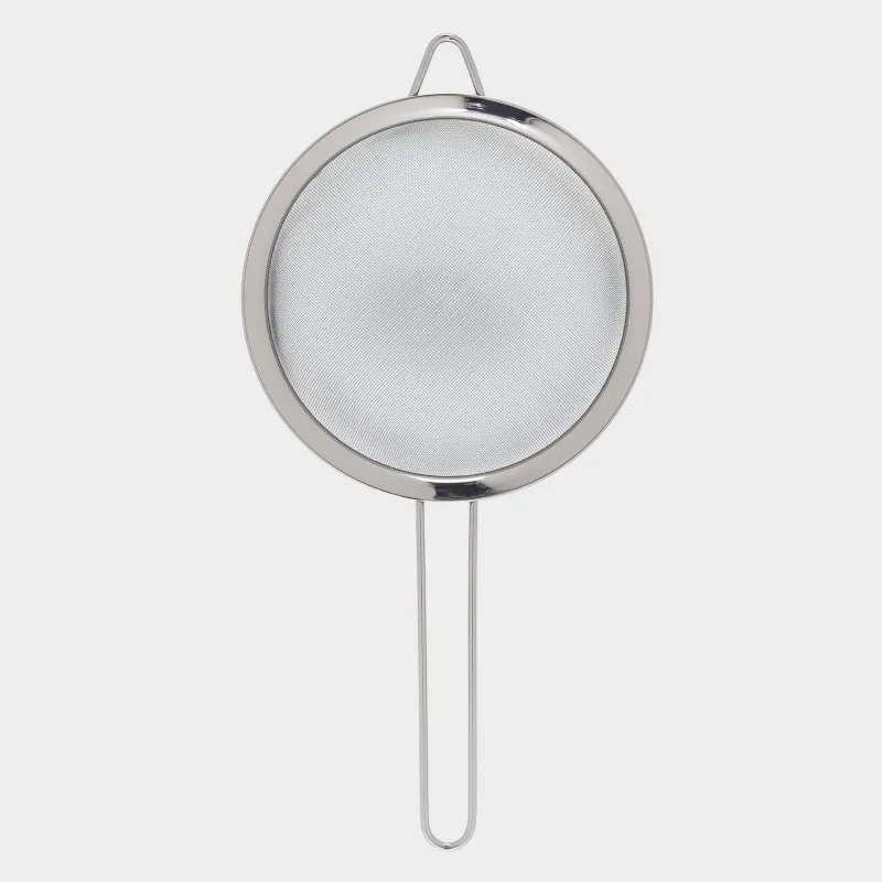 Сито, 19 см, с ручкой, сталь, темно-серое, Titanium