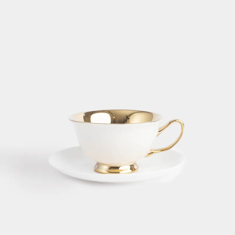 Пара чайная, 220 мл, Elegant gold