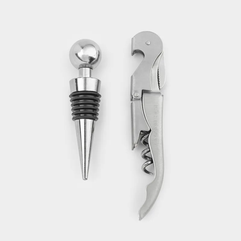 Набор сомелье, 2 пр, металл/силикон, Bar