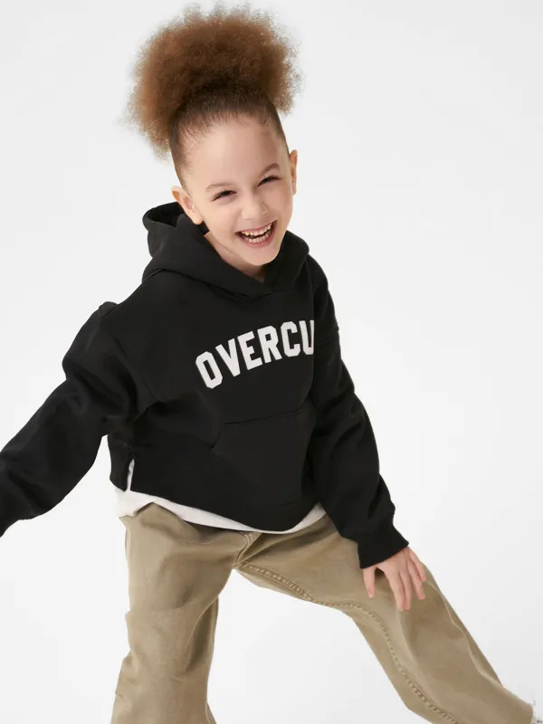 Худи детское, р. 140 см, для девочек, хлопок/полиэстер, черное, Linta, image-4