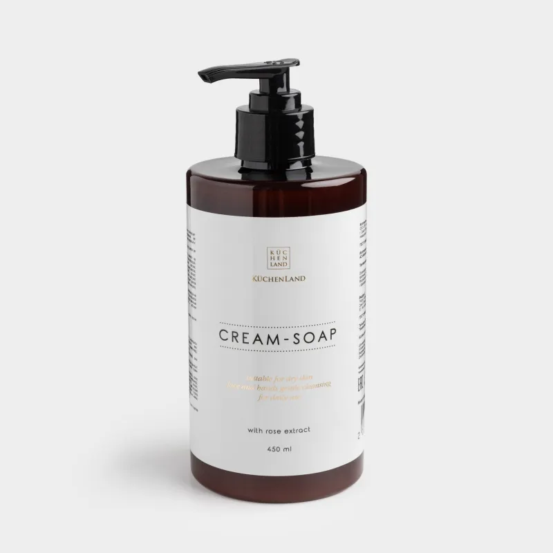 Крем-мыло, 450 мл, с дозатором, Роза, Perfect care