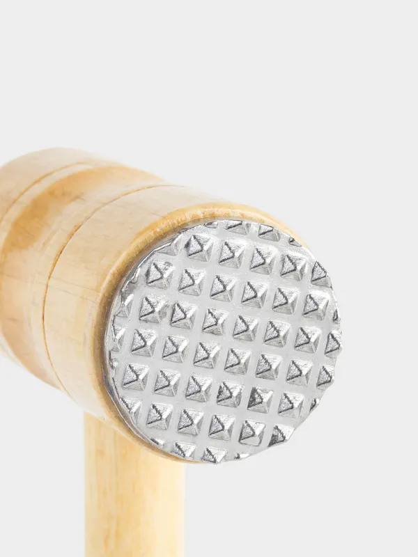 Молоток для отбивания мяса, 29 см, металл/дерево, Wood kitchen, image-2