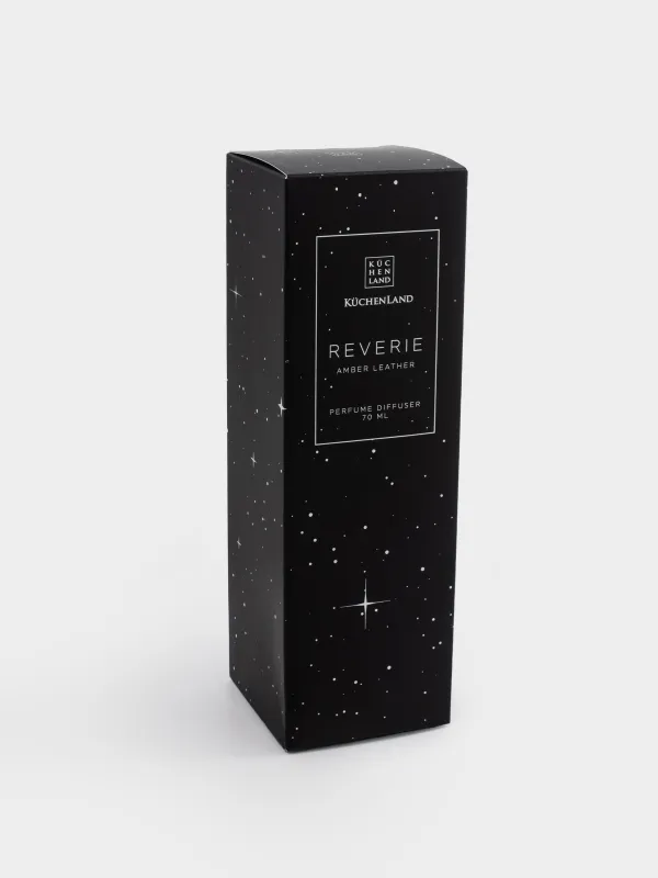 Ароматический диффузор, 70 мл, черный, Amber Leather, Reverie, image-3