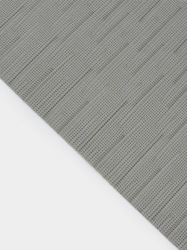 Салфетка под приборы, 30x45 см, ПВХ/полиэстер, прямоугольная, серо-голубая, Штрихи, Solid, image-5