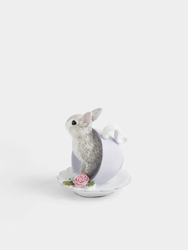 Статуэтка, 11 см, Кролик в чашке, Easter, image-3