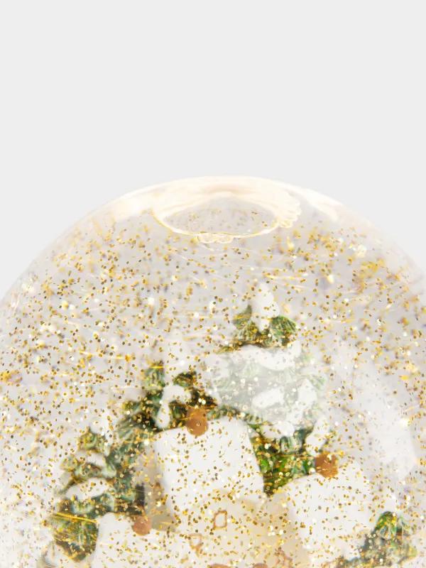 Снежный фонарь, 16 см, Домики, Golden style, image-2