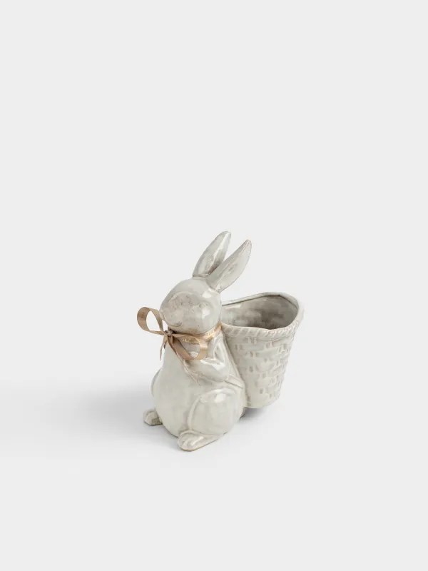 Ваза для цветов, 20 см, декоративная, Кролик, Rustic Easter, image-0