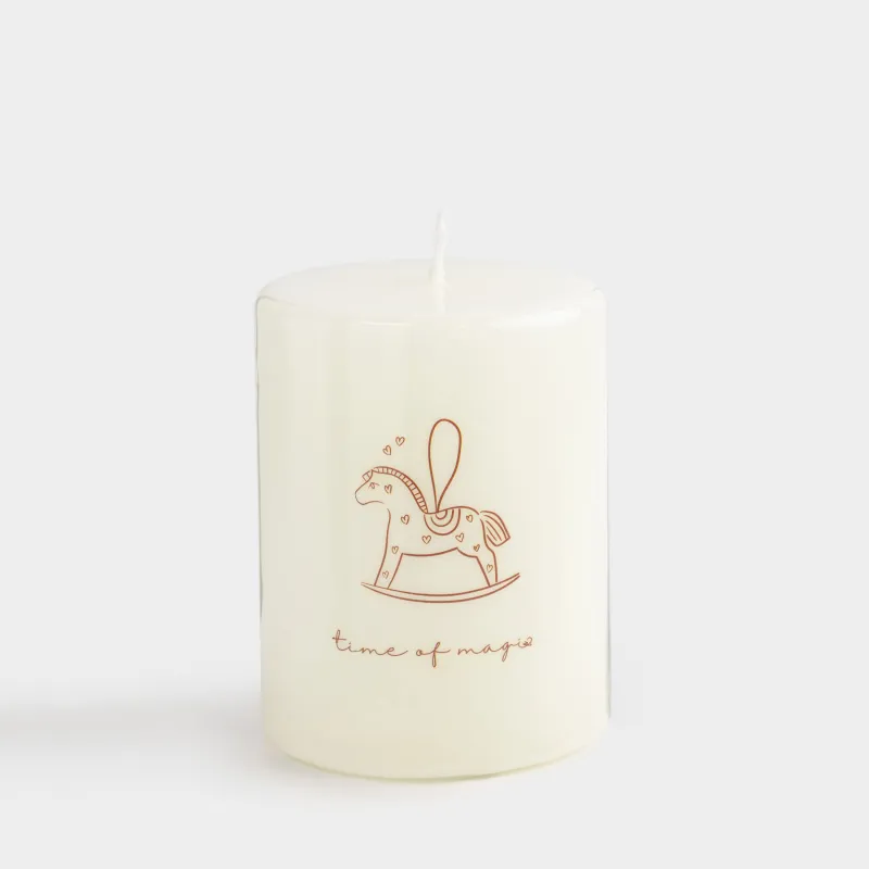 Свеча, 7х9 см, цилиндрическая, Antique horse