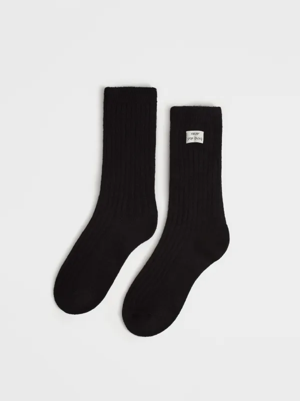 Носки с нашивкой, Acrylic warm, image-0