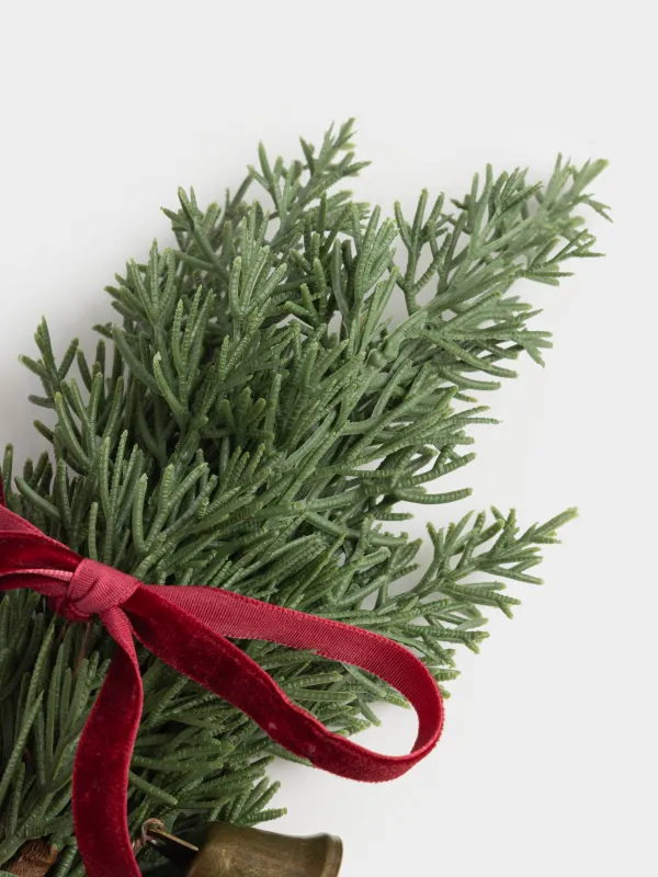 Ветка декоративная, 26 см, Ель с колокольчиками, Conifer decor, image-2