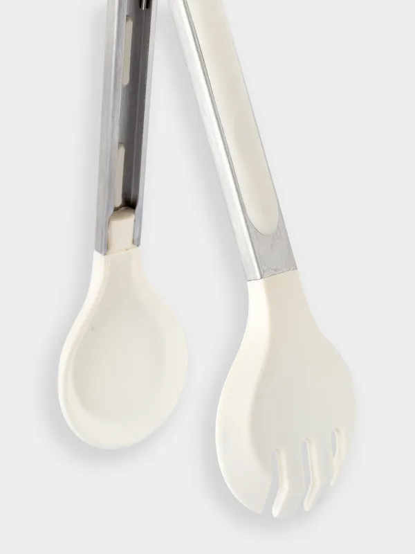 Щипцы кухонные, 25 см, для пасты/салата, силикон/сталь, молочные, Assist, image-4