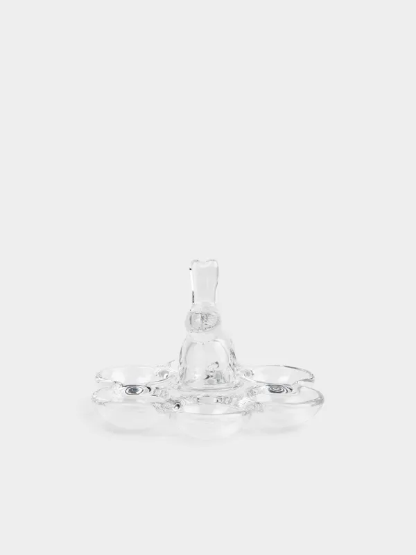 Блюдо пасхальное, 18 см, 6 отделений, Кролик, Clear figure, image-4