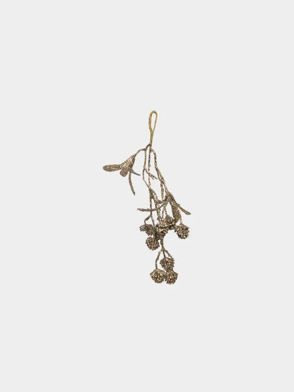Украшение декоративное, 30 см, подвесное, Шишки, Bronze decor, image-0