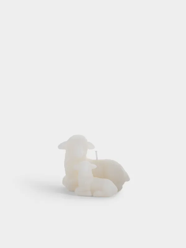 Свеча, 8х7 см, Овечки, Sheep milky, image-0