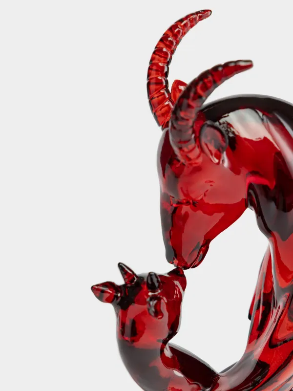 Статуэтка, 16 см, Голова козла, Goat color, image-2