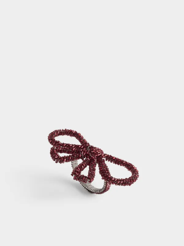 Кольцо для салфеток, 6х5 см, Бант, Shiny beads, image-0