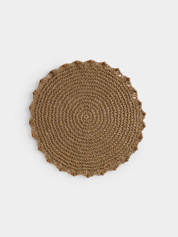 Салфетка под приборы, 38 см, Бусины, Braided, image-0