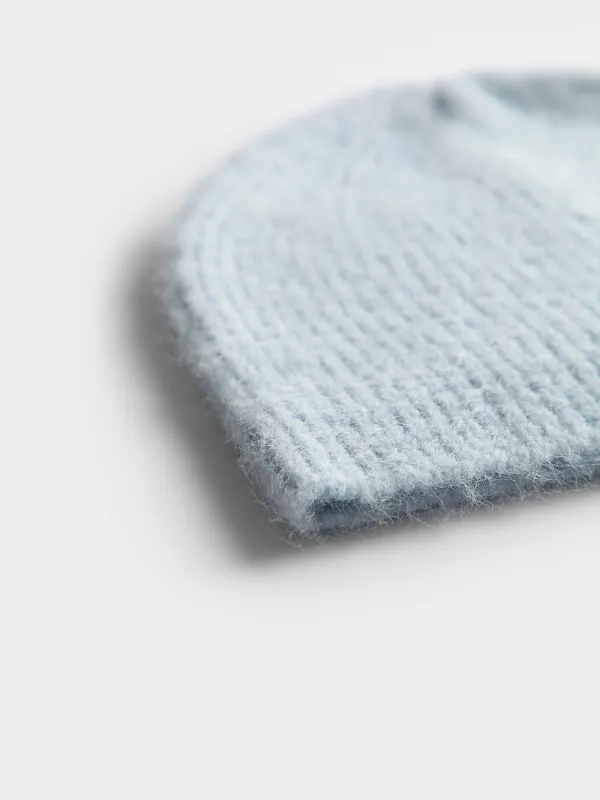 Шапка-бини из смесового трикотажа с добавлением шерсти Knitting fuzz, image-1