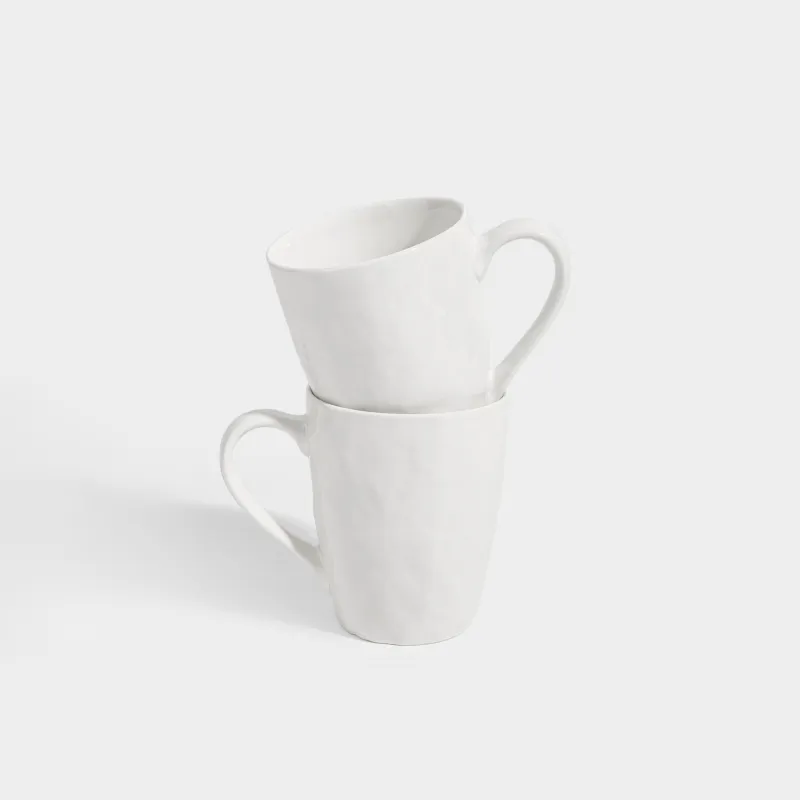 Кружка, 360 мл, 2 шт, Мятый эффект, Egaleo