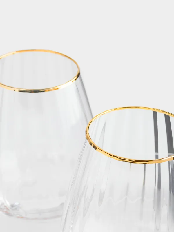 Стакан, 430 мл, 2 шт, с золотистым кантом, Glyfada, image-3