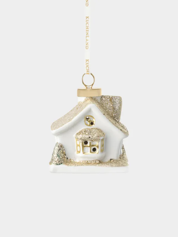 Игрушка елочная, 9 см, с подсветкой, Дом, Figure christmas, image-0