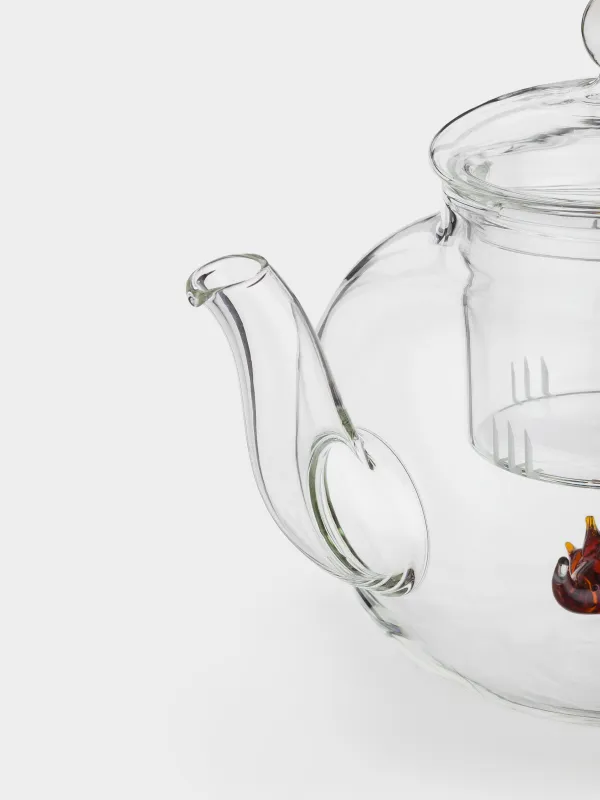 Чайник заварочный, 1 л, стекло Б, Янтарный ежик, Shape, image-2