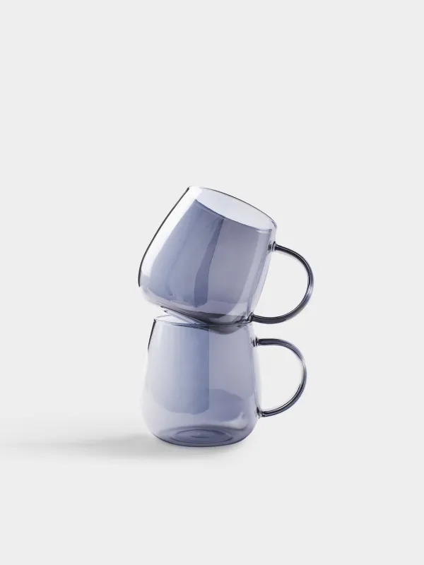 Набор чайный, 2 перс, 3 пр, стекло Б/сталь, серо-золотистый, Clear grey, image-4