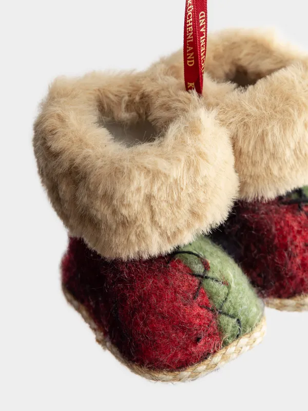 Игрушка елочная, 10x7 см, Сапожки, Figure Christmas Fuzz, image-2
