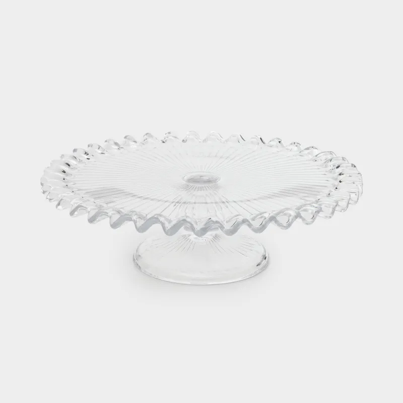 Блюдо на ножке, 24х7 см, круглое, стекло, Selene, image-3