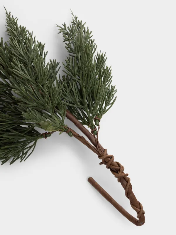 Ветка-гирлянда декоративная, 1,4 м, Хвоя с колокольчиками, Conifer decor, image-2