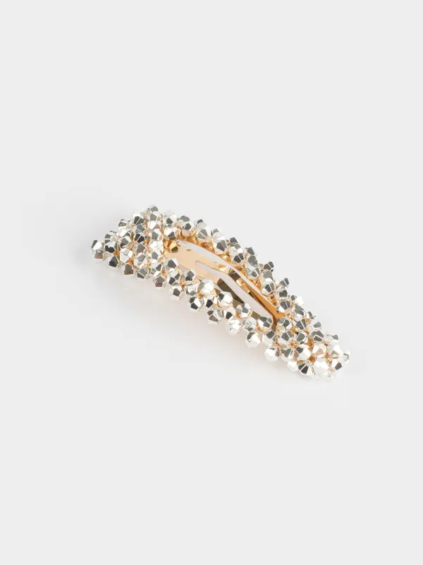 Заколка для волос, 7 см, металл, Бусины, Jewelry crystal, image-1