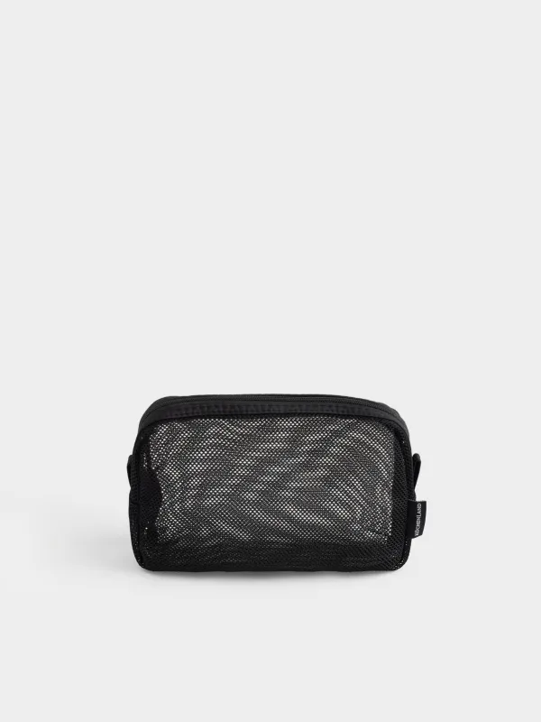 Косметичка, 18х12 см, полиэстер, черная, Сетка, Easy Travel, image-0