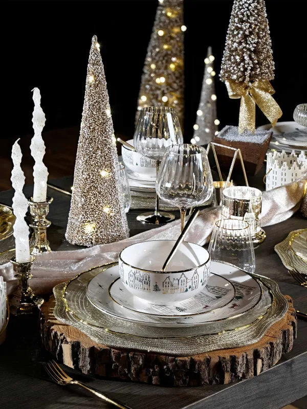 Ель-конус, 20 см, с подсветкой, Заснеженная ель, Frosty sparks, image-3