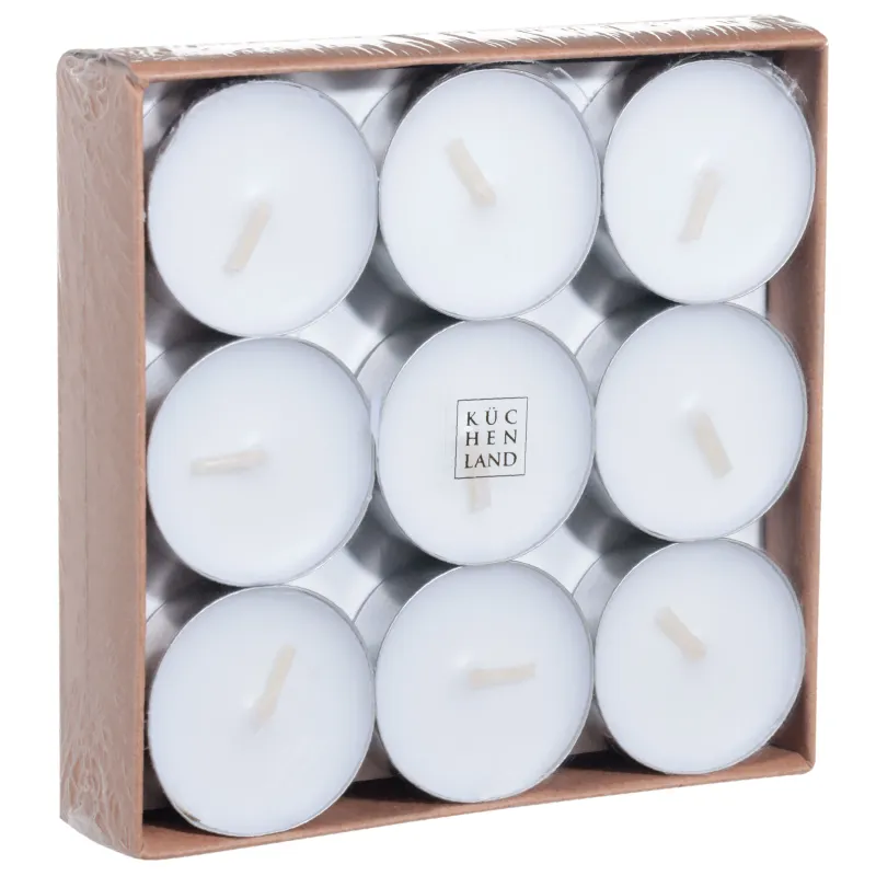 Свеча ароматическая, 4 см, 18 шт, чайная, Ruby Mandarin Bellini, Luxury white, image-1